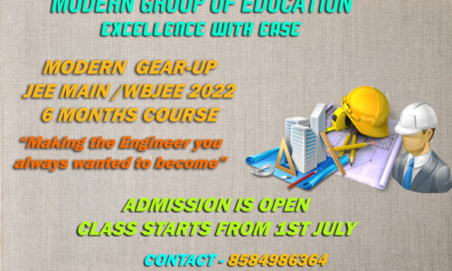 MODERN GEAR-UP JEE MAIN/WBJEE 2022